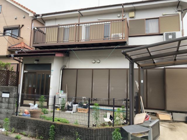 木造2階建て家屋解体工事(神奈川県座間市栗原中央)　工事前の様子です。